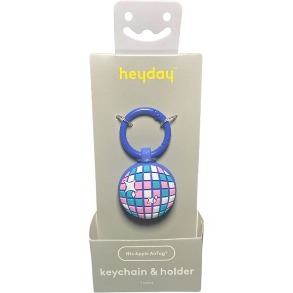 Apple AirTag Silicone Keychain Heyday Disco Ball New Protective Holder Key Ring - Picture 1 of 3